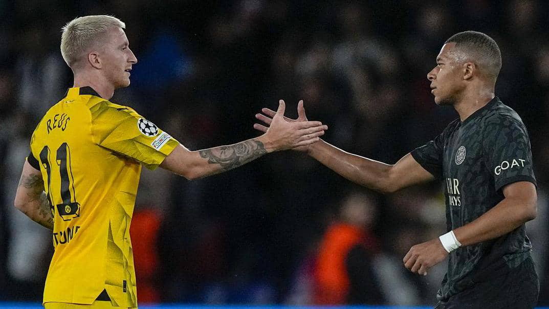 PSG/Dortmund : duel indécis entre Mbappé et Marcos Reus