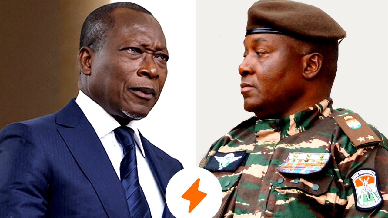 Palais Marina: Les dossiers sur la table entre Talon et junte du Niger
