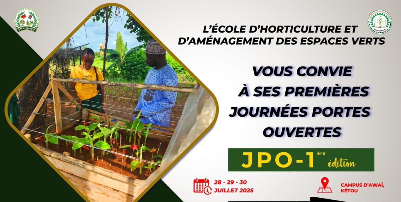 Université Nationale D'Agriculture : Kétou, Journées Portes Ouvertes de l’EHAEV-UNA (Zoom sur l’horticulture et les espaces verts)