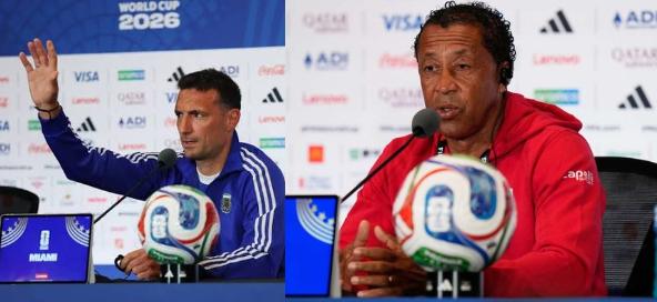 Mondial/ Argentine Face Au Cap-Vert : Scaloni Le Coach Argentin Et Bubista, Le Technicien Capverdien En Conférence De Presse