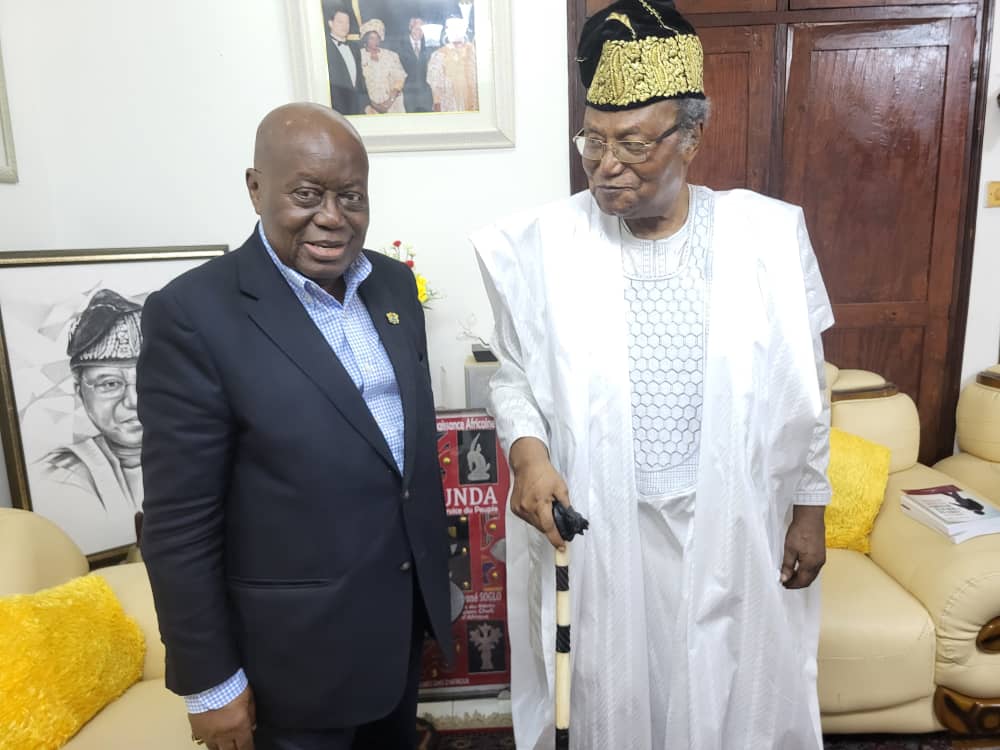 Bénin: En marge de sa mission d'observation électorale, Nana Addo  chez Soglo